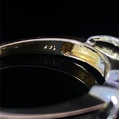 14K YELLOW GOLD MARQUISE & BAGUETTE CUT DIAMOND RING .42cttw SIZE 7